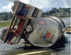 Hazmat Truck Rollover